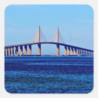 Sunshine Skyway Bridge Square Sticker