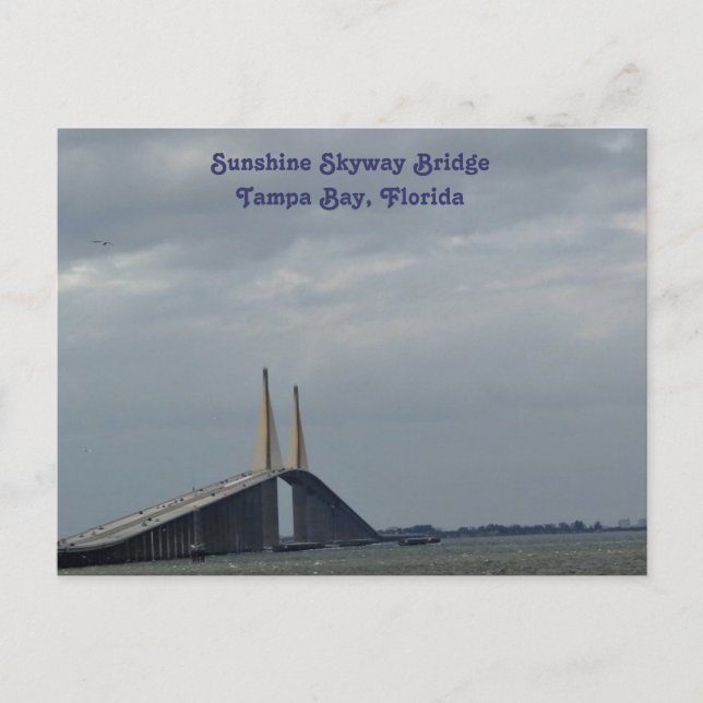 Sunshine Skyway Bridge Tampa Bay, FL. Carte postal (Devant)