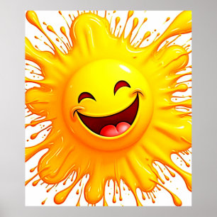 Sunshine Smiles: Bursting Joy Poster