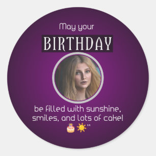 Sunshine & Smiles: Happy Birthday Sticker