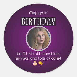 Sunshine & Smiles: Happy Birthday Sticker