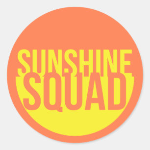 Sunshine Squad Classic Round Sticker