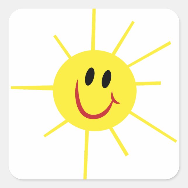 Sunshine Square Sticker (Front)