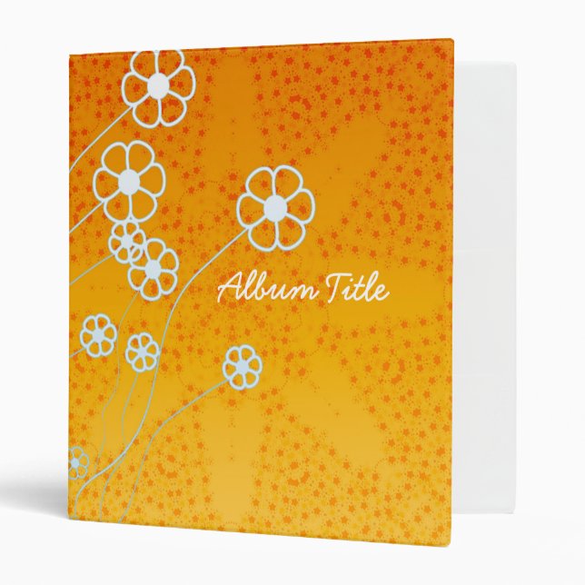 Sunshine Stars Fleurs Album Classeur (Devant/intérieur)