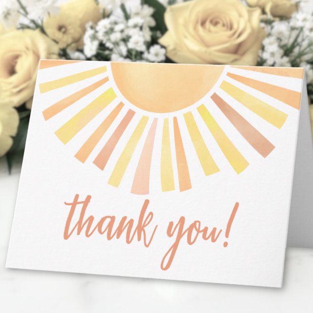 Sunshine Sun Thank You Card (Sunshine Sun Thank You Card )