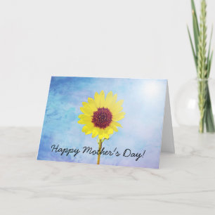 Sunshine Sunflower Carte de fête des mères