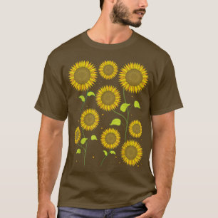 Sunshine Sunflower Hippie Flower Blossoms Nature S T-Shirt