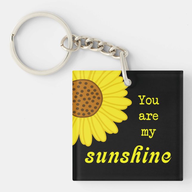 Sunshine Sunflower Keychain (Front)