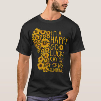 Sunshine Sunflower Positive Quote Elephant gift T-Shirt