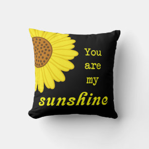 Sunshine Sunflower Throw Pillow