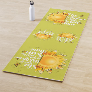 Sunshine Sunflower Yoga Mat