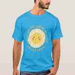 Sunshine thank you teacher modern elegant T-Shirt<br><div class="desc">Sunshine thank you teacher modern elegant typography gift. With hand lettered modern fun thank you for helping me shine script and pretty sun design,  and space for the teachers name name. The perfect end of year,  Christmas or holiday gift for your favourite teacher.</div>