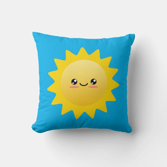 Sunshine Throw Pillow (Front)