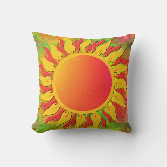 Sunshine Throw Pillow (Front)