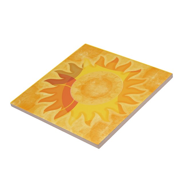 Sunshine Tile (yellow background) (Side)