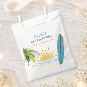 Sunshine Tropical Surfing Baby Shower Favour Bag