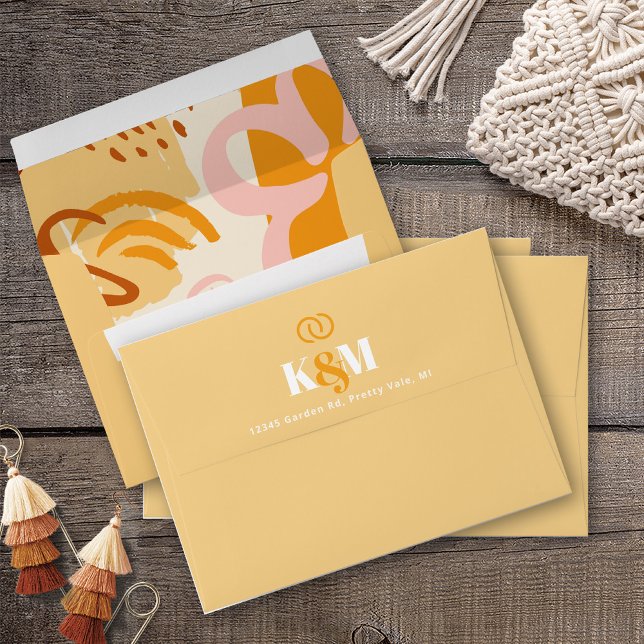 Sunshine Typography Wedding Abstract Butter ID1048 Envelope (Creator Uploaded)