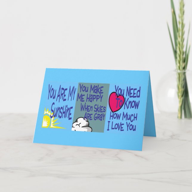 Sunshine Valentine Holiday Card (Front)