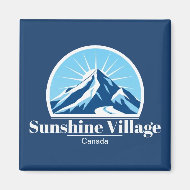 Sunshine Village Canada ski resort souvenir gift Magnet (Front)