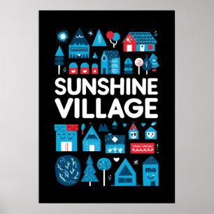 Sunshine Village Ski Resort Poster 