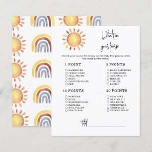 Sunshine Whats in your purse baby shower