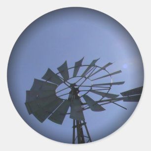 Sunshine Windmill Classic Round Sticker