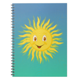 Sunshine With Circular Lines Notebook