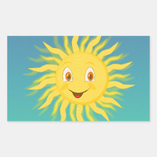 Sunshine With Circular Lines Sticker