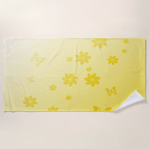 Sunshine Yellow Beach Towel