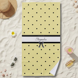 Sunshine Yellow Chic Summer Vacation Beach Towel