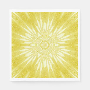 Sunshine Yellow Faux Tulle Design Napkin
