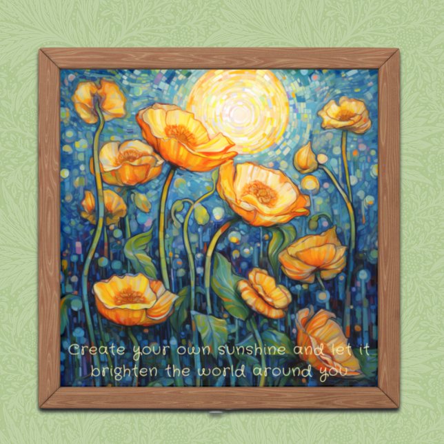  Sunshine Yellow Poppies Print (Creator Uploaded)