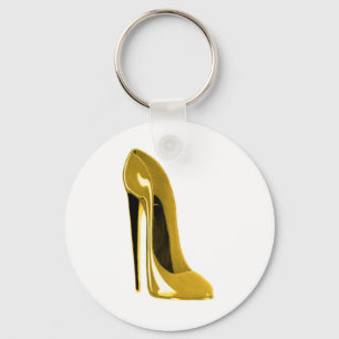 Sunshine Yellow Stiletto Shoe Keychain
