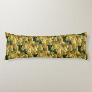 Sunshine Yellow Tulips Body Pillow