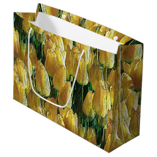 Sunshine Yellow Tulips Large Gift Bag