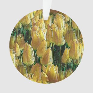 Sunshine Yellow Tulips Ornament