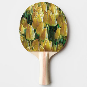 Sunshine Yellow Tulips Ping Pong Paddle