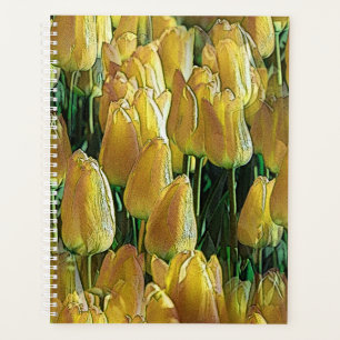 Sunshine Yellow Tulips Planner