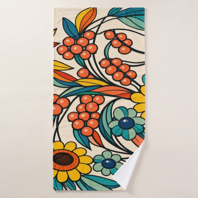 Sunstream Bloom Bath Towel (Bath Towel)