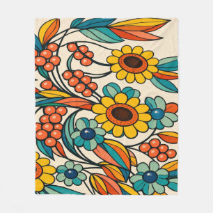 Sunstream Bloom Fleece Blanket