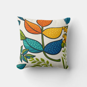 Sunstream Bloom Throw Pillow