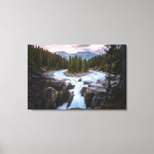 Sunwapta Falls Jasper National Park Canvas Print