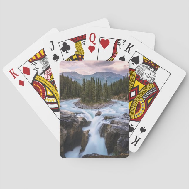 Sunwapta Falls |  Jasper National Park Playing Cards (Back)