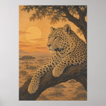 Sunward III — Leopard at Sunset