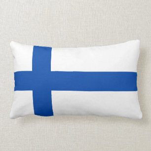 Suomen Lippu - The Flag of Finland Lumbar Pillow