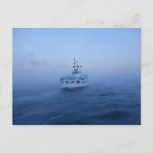 Suomenlinna ferry in Helsinki, Finland postcard