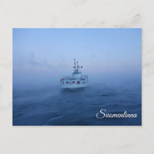 Suomenlinna ferry souvenir postcard
