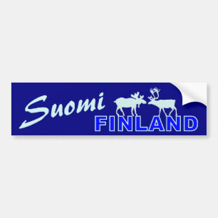 Suomi Finland bumpersticker Bumper Sticker