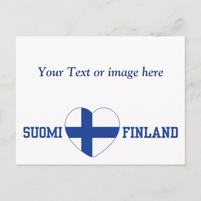 SUOMI FINLAND carte postale personnalisée (Devant)