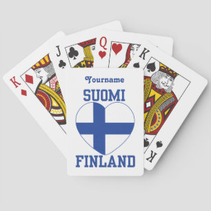 SUOMI FINLAND custom playing cards